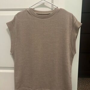 Tan Sleeveless Top